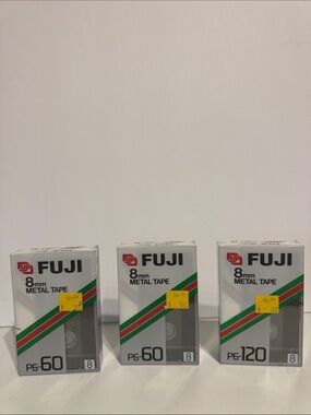 FUJI 8mm Metal Tape P6-60 & P6-120 Trio NEW NIP